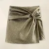 Women's Pants Simple Solid Color Skort Elegant High Waist Pleated Shorts For Women Autumn Winter Mini Skirt Streetwear Knot