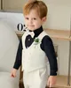 Terno para crianças meninas terno de fotografia recém -nascido 1 ano de aniversário fantasia de traje infantil traje de desempenho meninos vestido de noiva formal