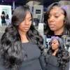 28 32 40 inch Body Wave menselijk haarbundels met sluiting frontale Peruaanse Remy 100% 240229