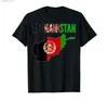 T-shirts masculins 100% coton Afghan Afghanistan Country Map Flag T-shirt Men Femmes Unisexe T-shirts Taille S-6XL L240304