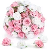 高品質の人工ローズフラワーバルク、1.57 "装飾用の小さな絹の偽のバラの花の頭、工芸品、結婚式のセンターピースブライダルシャワーパーティーの家の装飾