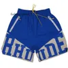 Rhude Shorts Heren Designer Korte Herensets Trainingspakbroeken Los en comfortabel Mode Wees populair 2023 Nieuwe stijl SML Xi Polyester Los Beste kwaliteit Rhude Shirt 6235