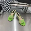 High quality slides of designer women wear high-heeled shoes to wear high heels fashion shoes leather sandals sandals famous designer women luxury sandal shoes HBP