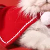 Köpek giyim dekoratif evcil hayvan pelerini sevimli Noel kostümü yumuşak Noel kıyafeti rahat cosplay giydirme malzemeleri