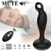 Choc électrique Pulse Man Prostate Massage Vibrateurs Sex Toy Pour Hommes Rotation Sans Fil Mâle Anal Butt Plug Stimulateur Masturbateur 231010