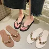 Slippers Shoes Women Heels Pantofle Glitter Slides Rubber Flip Flops Shale Female Beach Big Size Soft High Flat 2024 Jelly Summ