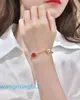 2024Jewelry Designer Vans Four-Leaf Clover Bracelet Four Leaf Gras