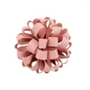 Hair Accessories 2Pcs Girl Elastics Band Big Grosgrain Ribbon Flower Ball Hairrope Pretty Festival Dress Up Baby Tie