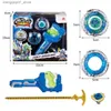 Beyblades Metal Fusion Infinity Nado 3 Athletic Series-Super Whisker Spinning Top Gyro com intercambiável Stunt Tip Metal Ring Launcher Anime Kid Toy L240304