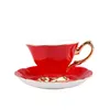 Mokken Europese stijl Koffiebekers Set van 6 keramische mok Bone China Tea Cup Office Customization 230815