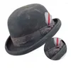 Berets Wool Panama Hat Fedora Western Brim Cap Gentlemen Po Props للرجال للنساء للجنسين يرتدون DXAA