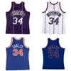 Costurado basquete jerseys 34 Charles 1991-92 1998-999 malha Hardwoods clássico retro jersey homens mulheres juventude S-6XL