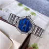 14% zniżki na obserwuj kobiety Ladies Girl Diamond Style Luksusowy metalowy stalowy zespół kwarcowy Clock Di 45