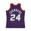 Sömda baskettröjor Tom Chambers 1992-93 1990-91 Mesh Hardwoods Classic Retro Jersey Men Women Youth S-6XL