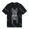 Designer T Shirts Mens Womens LifeWork T-shirts Loose Tees Tops Man Casual Shirt Streetwear Shorts Sleeve Polos Tshirts Size S-XL Pure Cotton Top French bulldog