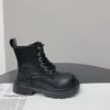 Boots Children 's Vintage Genuine Leather 2024 Boys Girls의 단순한 대기 경량 편안한 오토바이