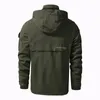 Jaqueta técnica masculina casual à prova de vento preto verde militar bombardeiro jaqueta carga oversize 6xl 7xl 8xl 240220