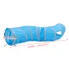 Toys "S"Funny Pet Cat Play Tunnels Brown/Blue/Grey Foldable 1 Window Active Tunnel Kitten Cat Playing Toy Bulk Cat Rabbit Animal Toys