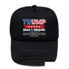 Party Hats 2024 Trump Baseball Hat Presidential Election Caps Save America Again Mesh Cotton Cap Drop Delivery Home Garden Festive Su Dh8Ms