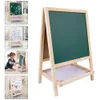 Stand Chalk Board Sign Folding Double Sided Writing Erasable Målning Doble Ritning Blackboard Child 240227