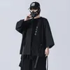 Erkek Tişörtleri Arens Techwear T-Shirt Punk Gotik Giysiler Goth Yaz Kısa Kollu T-Shirts Ceket Japon tarzı Sokak Giyim Hip Hop