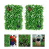 装飾的な花人工植物の壁の装飾緑のパネル草の草の背景結婚式のパーティーフェンスパネル屋外偽物