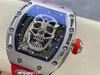 2024 Мужские часы AMG Factory RM052 с механизмом турбийона, авиационный стальной металлический корпус, импортные дизайнерские часы с резиновым ремешком