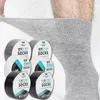 Chaussettes jetables pour hommes et femmes, Compression respirante, été, manches moyennes, courtes, noires, blanches, voyage, Slim, pour hommes et femmes