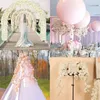 Sakura flores artificiais de 180cm, videira, jardim de casamento, arco de rosa, decoração de festa em casa, natal, noiva, plantas de scrapbook de seda falsa