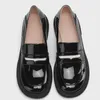 Casual Shoes Genuine Leather Low Heels Loafers Women Black Beige Oxfords Large Size Spring Office Footwear Female