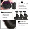 28 32 40 inch Body Wave menselijk haarbundels met sluiting frontale Peruaanse Remy 100% 240229