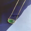 2024 Pendant Naszyjniki Kendrascotts Designer Biżuteria Kendras Scotts Naszyjnik Ks Temperament Bringling Diamond Elisa Small Green Cats Naszyjnik Women Biżuteria