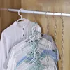 Hängande hål garderob klädkedja kedja metallduk garderob hänger skjortor snygga arrangör