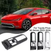 Uppgradera svart bakre rad säte center vattenkopphållare dekoration ram täcker interiör tillbehör för Toyota Prius 60 serie 2022 ABS E3H9 Uppgradering