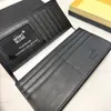 держатели карт держатель бумажник сумка для карт кожаные черные женские длинные кошельки дизайнерский кошелек высококачественный футляр для кошельков кошелек для мелочи большой емкости Mont blanc