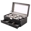 Watch Repair Kits Black 12 Storage Box Case Bracelet Bangle Jewellery Display Tray Organizer