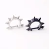 Brincos de garanhão 1 peça 16G Rock Cartilagem Tragus Piercing Punk Aço Inoxidável Taper Spike Rivet Ear Hoop Piercing Brinco Homens Mulheres