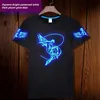 T-Shirts Tasarımcı Erkek Moda Erkek ve Kadın Boyun Kısa Kollu T-Shirt Kalite Hayalet Yürüyüş Partisi Glow Hip Hop Giyim Boyutu M-4XL 240304
