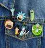 Funny Cartoon Universe Adventure Badge Crazy Scientist Enamel Pins Pickle Cartoon Brooch Lapel Pin Brooches Gift Fans Whole9757086