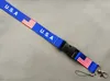 トランプU.S.A米国のキーチェーンバッジペンダントパーティーギフトモーブル電話LANYARD 581QHの取り外し可能な旗