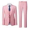 VERTVIE 2024 Brand Men Suit Fashion Solid Suit Casual Slim Fit 2 Pieces Mens Wedding Suits Jackets Male Plus Size 3XL High Quality Suit Jacket 317 14 537