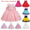 Robes de fille robe de princesse pour 1 an bébé filles née 2e anniversaire Tutu robe de baptême enfant en bas âge Tulle mariage baptême vêtements moelleux