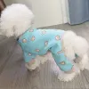 ロンパーズベアパターン犬の服秋の冬の犬ジャンプスーツパジャマスモールドッグのためのパジャマ