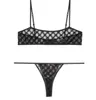 Sexig mesh transparent kvinnors badkläder designer varumärke strand semester hög kvalitet simning uppsättning super heta sexiga bikini set thong underkläder två uppsättningar