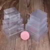 50 Stück quadratische transparente PVC-Boxen Mini handgemachte Seife Geschenkbox Keks Snack Verpackung Party Verpackungszubehör 240223