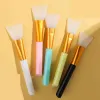 Professional Silicone Mask Brush Cotton Soft Skin Care Mud Mixing Face Mask Reusable DIY Home Salon Facial Beauty Tools VTMTB1961 LL