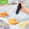 Tools saengQ Milk Frother Handheld Foamer Coffee Maker Egg Beater Cappuccino Stirrer Mini Portable Blender Kitchen Whisk Tool