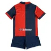 23 24 Cagliari Calcio Kids Kit Soccer Jerseys PAVOLETTI MANCOSU LAPADULA VIOLA DEIOLA ZAPPA NANDEZ Home Away Football Shirts