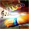 Other Event Party Supplies Voice Control Sile Led Bracelet Wristband Sound Activated Glow Armband Flashing Light For Concerts Prom Dhrfv