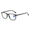 Solglasögon Rund ram HD -lins Läsglasögon unisex vintage fyrkantiga presbyopia glasögon långt syn recept glasögon för män kvinnor